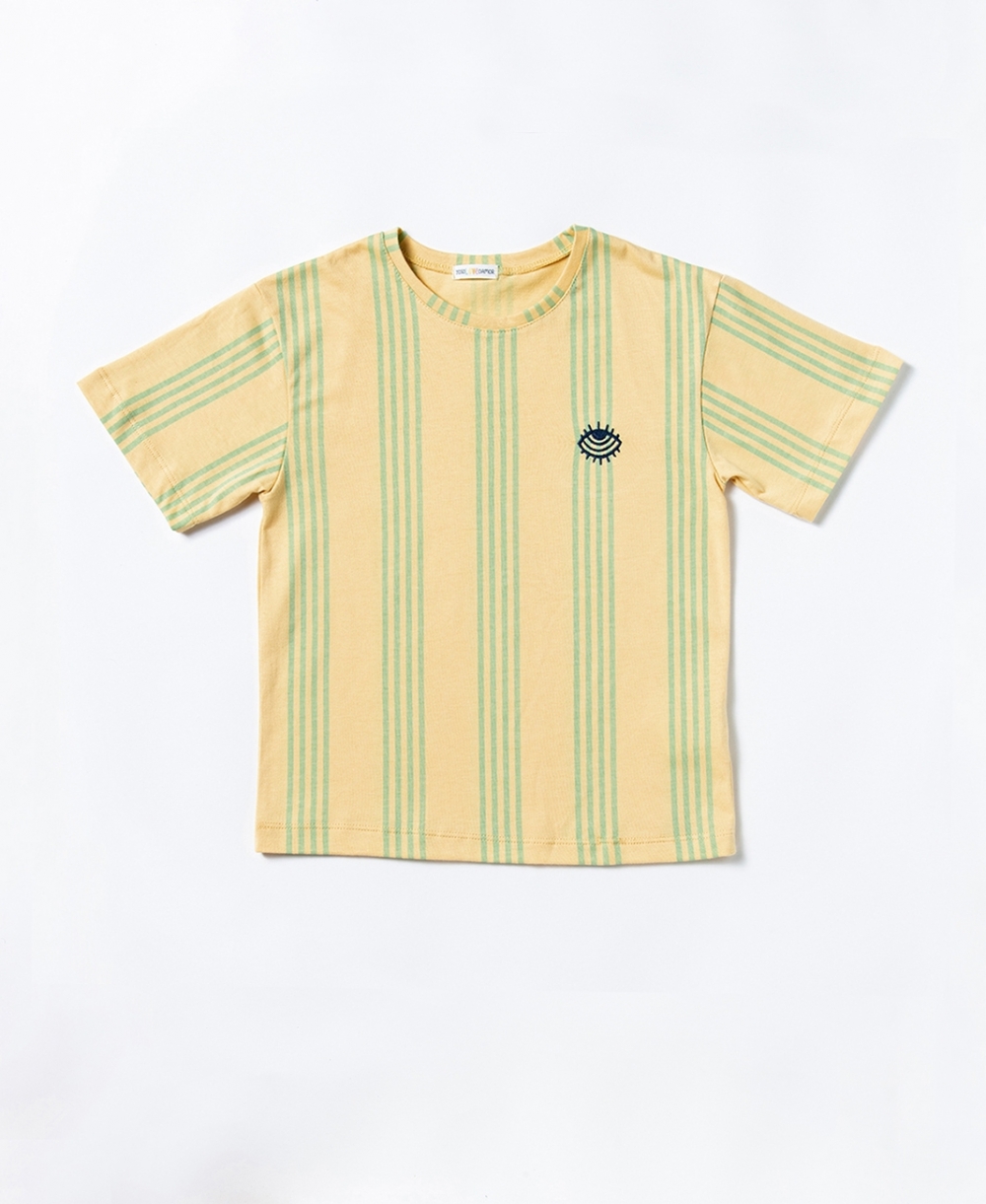 RAYURES DE T-SHIRT JAUNE