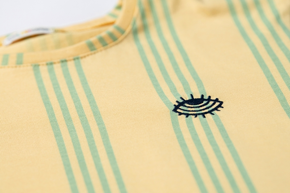 RAYURES DE T-SHIRT JAUNE
