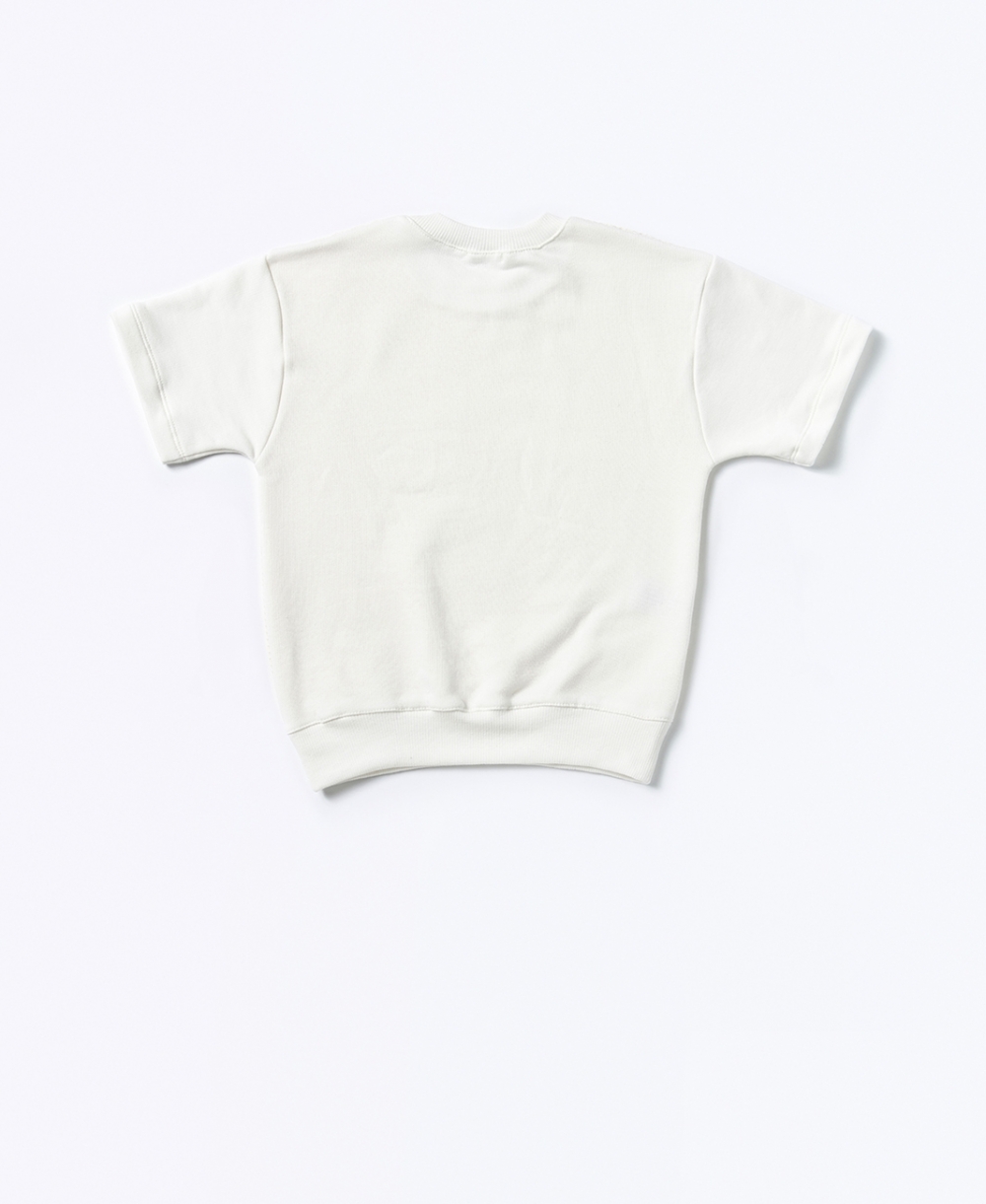 SWEAT-SHIRT GAUFRE MANCHES COURTES SWEAT-SHIRT GAUFRE MANCHES COURTES