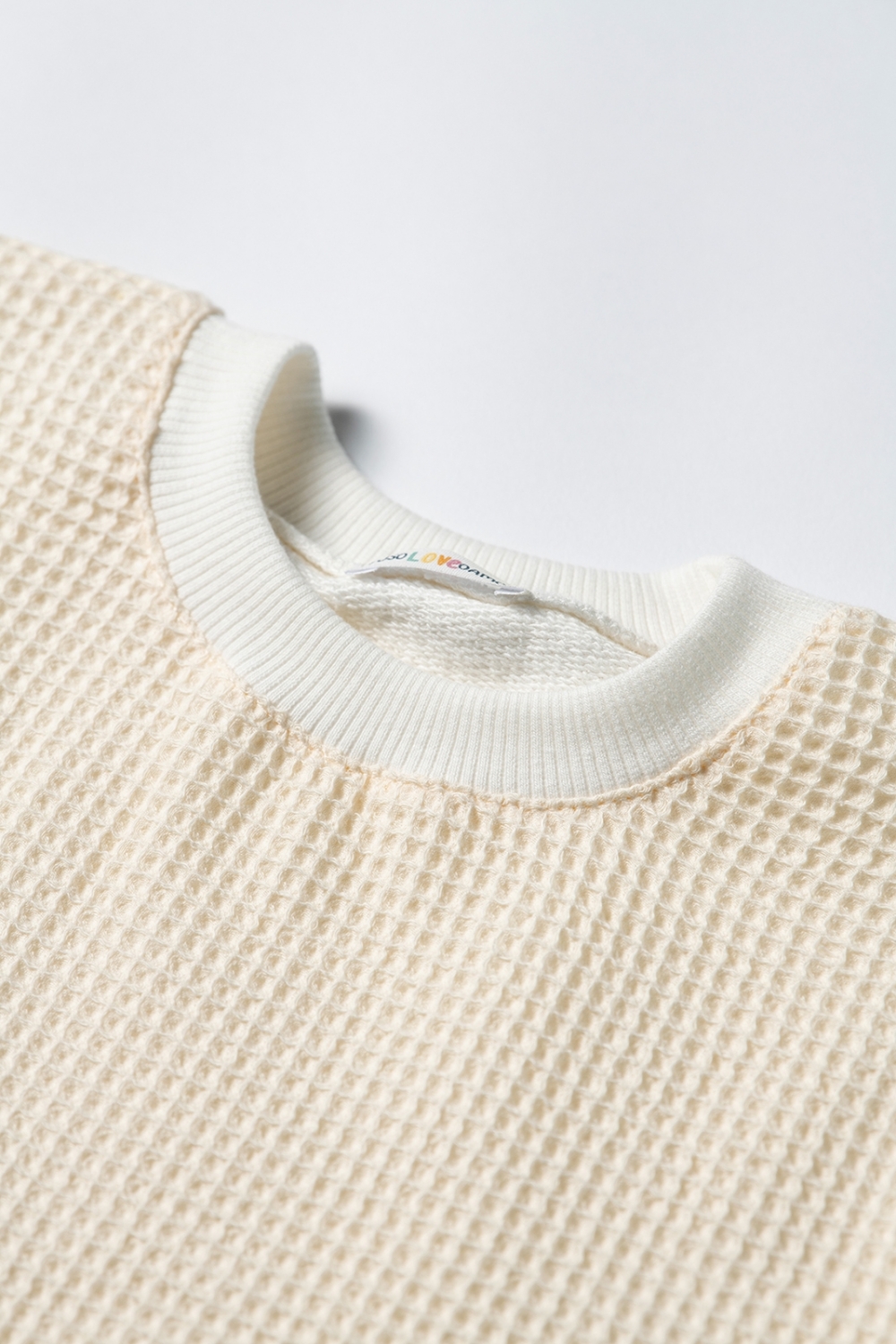 SUDADERA MANGA CORTA GOFRE SUDADERA MANGA CORTA GOFRE