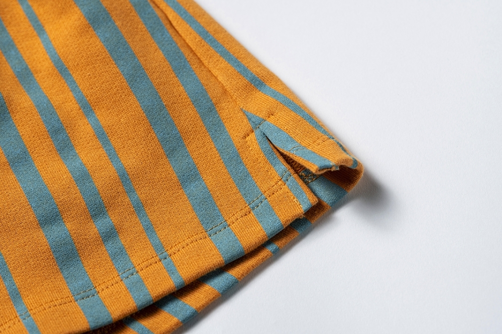 SHORT FELPA RAYAS NARANJA 3